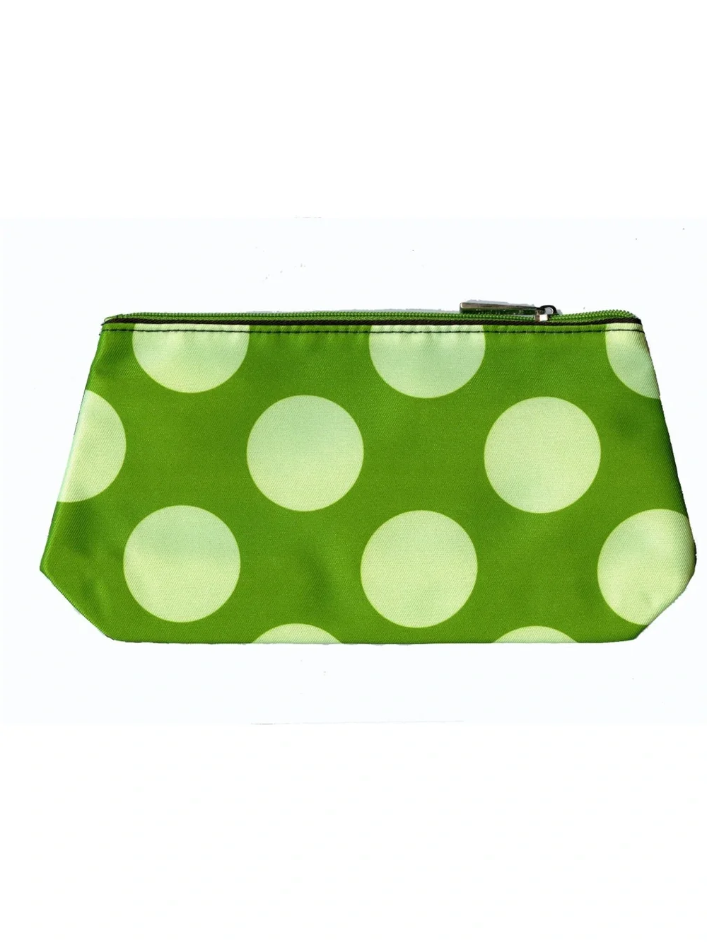 Kate Spade x Clinique Black and White Striped Cosmetic Pouch with Green Trim
